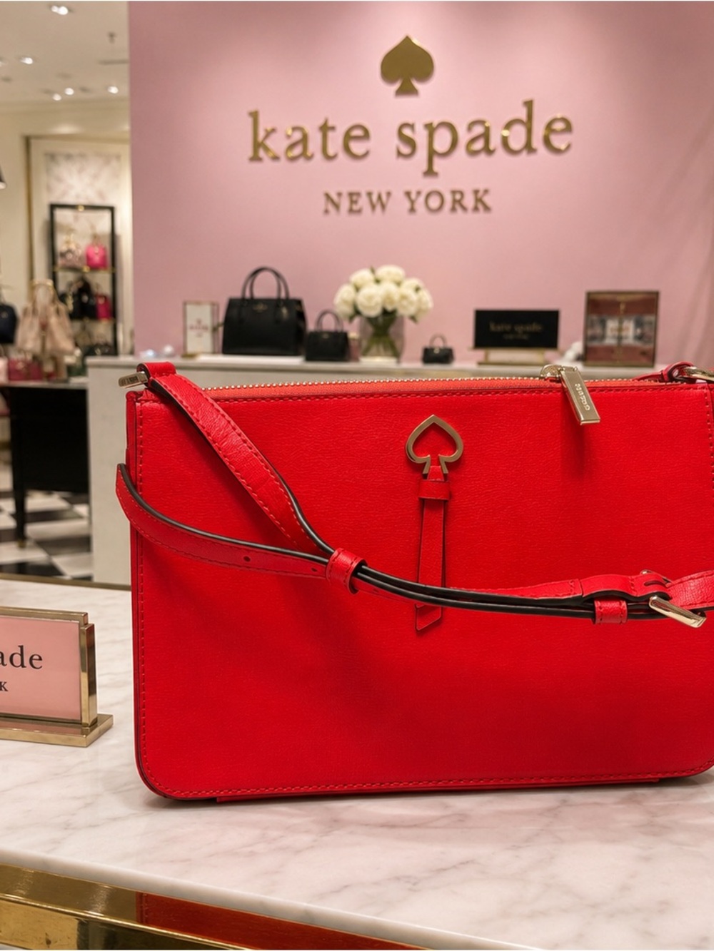 Kate Spade NWOT New York Adel Medium Top Zip Crossbody Bag